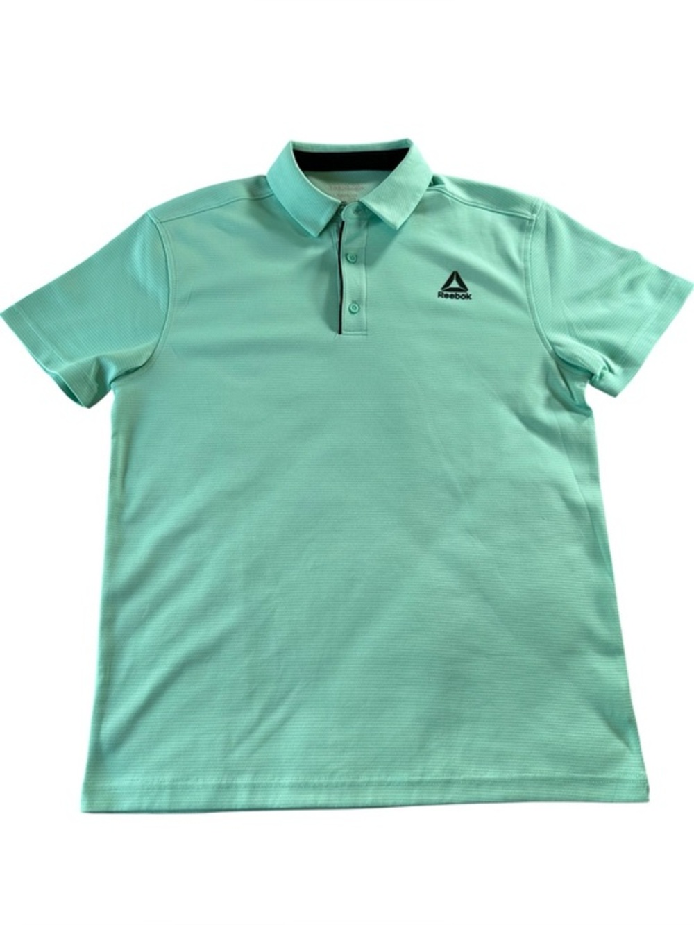 Reebok Men’s Mint Green Short Sleeve Polo Medium